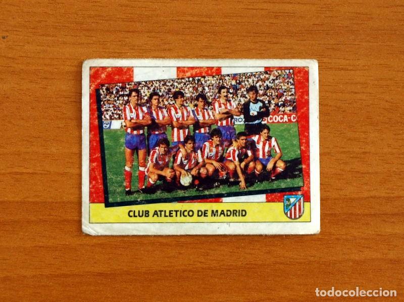 Football Stickers: Atletico de Madrid - Equipo alineaci&oacute;n - Ediciones Este Liga 1987-1988, 87-88 - Cromo Nunca pegado
