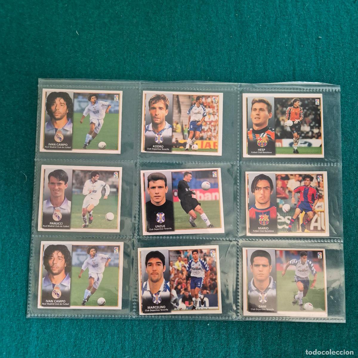 Fu&szlig;ball-Sticker: 9 CROMOS LIGA TENERIFE MADRID BARCELONA 98 99 1998 19999