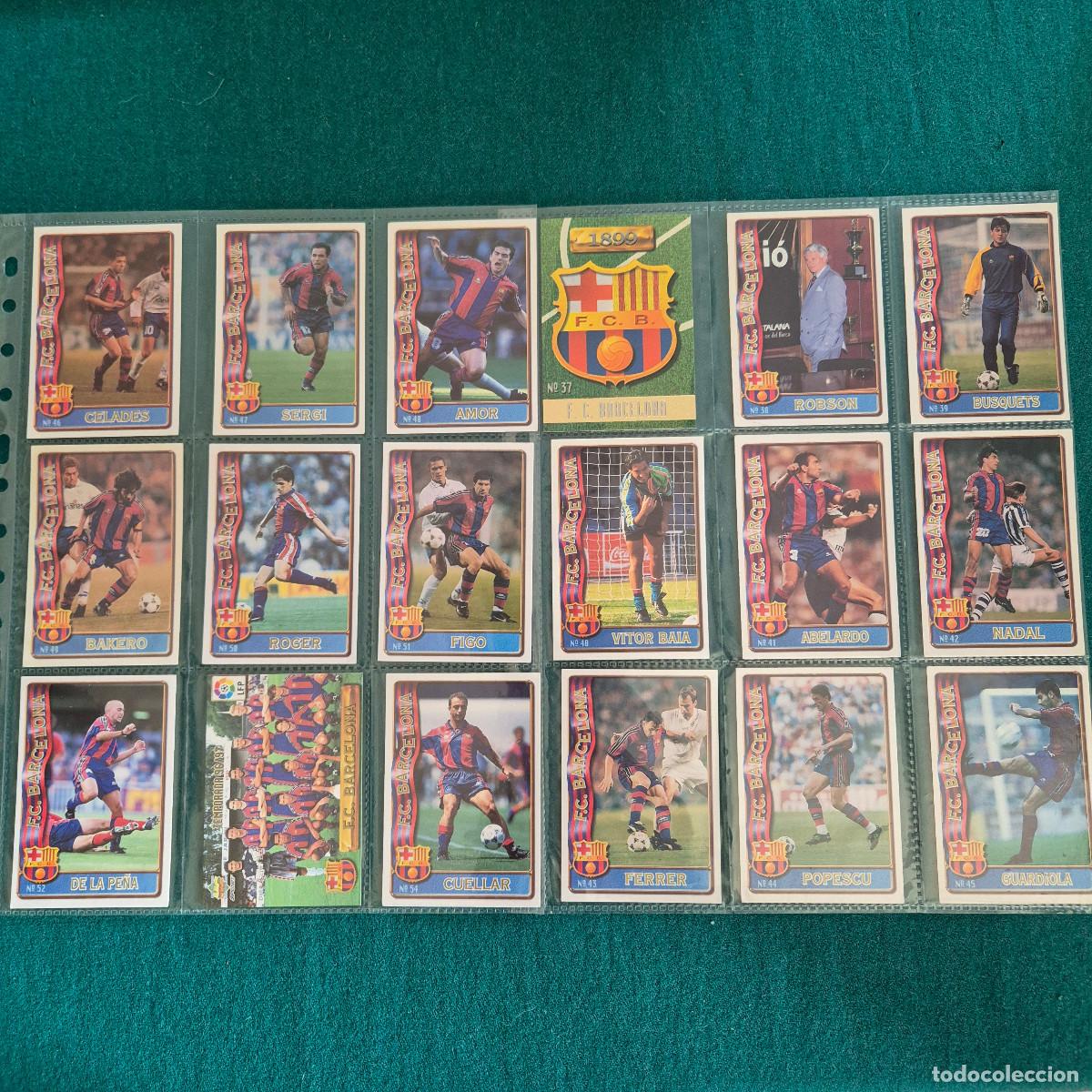 Fu&szlig;ball-Sticker: 18 CROMOS LIGA 1996 1997 BARCELONA 96 97