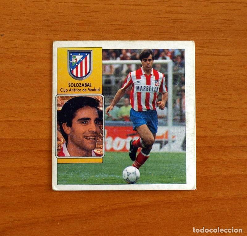 Football Stickers: Atletico Madrid - Soloz&aacute;bal - Ediciones Este Liga 1992-1993, 92-93 - Nunca pegado