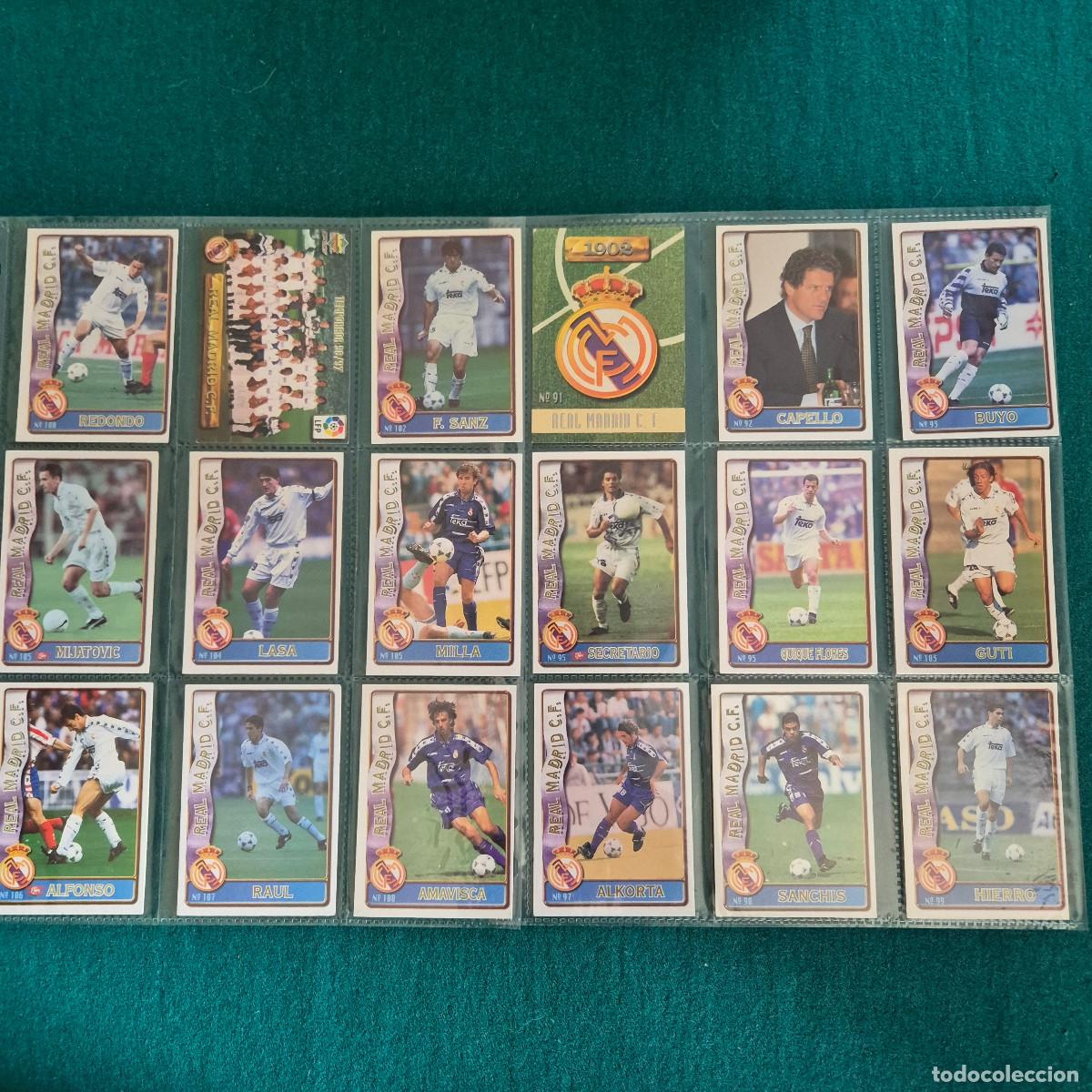 Fu&szlig;ball-Sticker: 18 CROMOS LIGA 1996 1997 MADRID 96 97