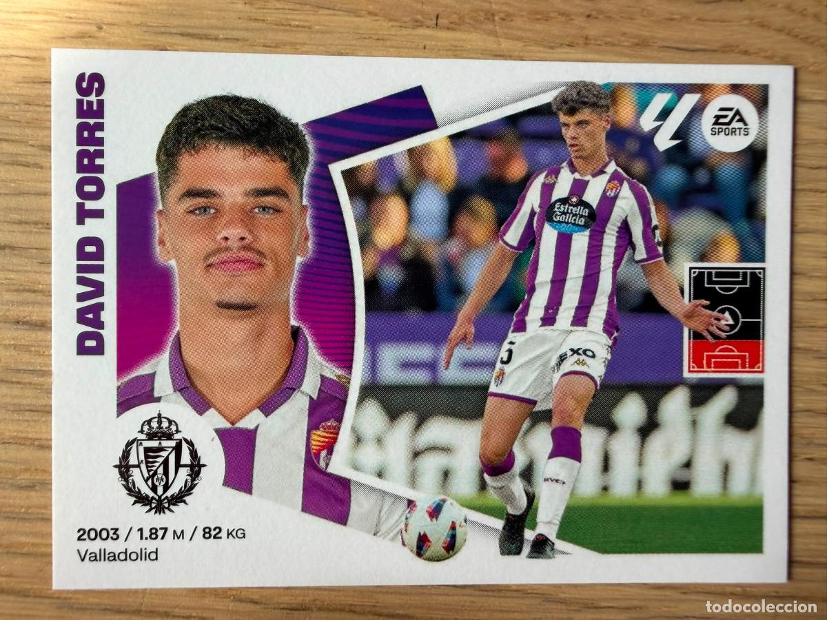 Cromos de f&uacute;tbol: 9 DAVID TORRES VALLADOLID 24 25 2024 2025 LIGA EA SPORTS COLECCIONES ESTE SIN PEGAR STICKER