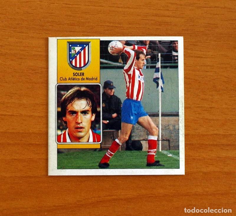 Cromos de f&uacute;tbol: Atletico Madrid - Soler - BAJA - Ediciones Este Liga 1992-1993, 92-93 - Nunca Pegado