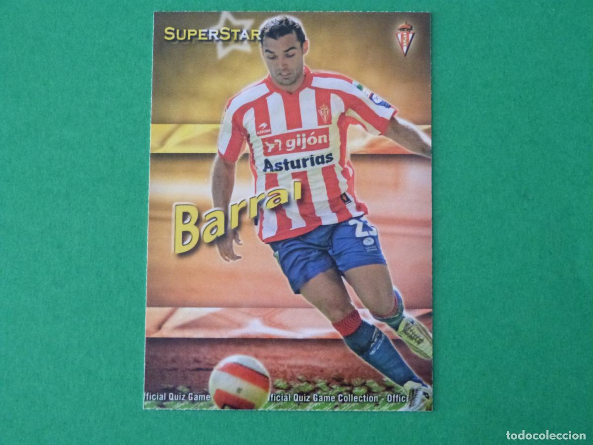 Cromos de f&uacute;tbol: TRADING CARD FUTBOL BARRAL REAL SPORTING DE GIJON MATE N&ordm; 374 FICHAS LIGA MUNDICROMO 2009-2010/09-10