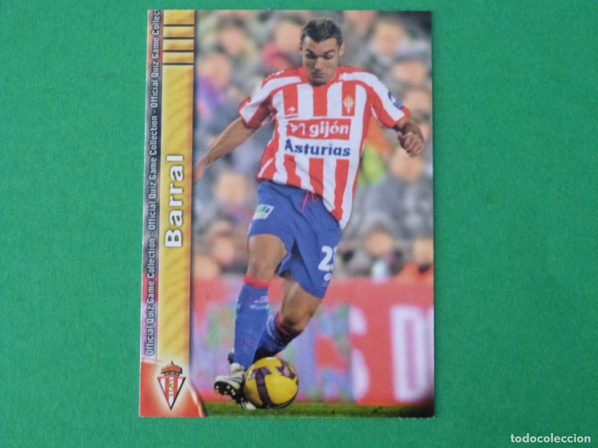 Cromos de f&uacute;tbol: TRADING CARD FUTBOL BARRAL REAL SPORTING DE GIJON N&ordm; 371 FICHAS LIGA MUNDICROMO 2009-2010/09-10