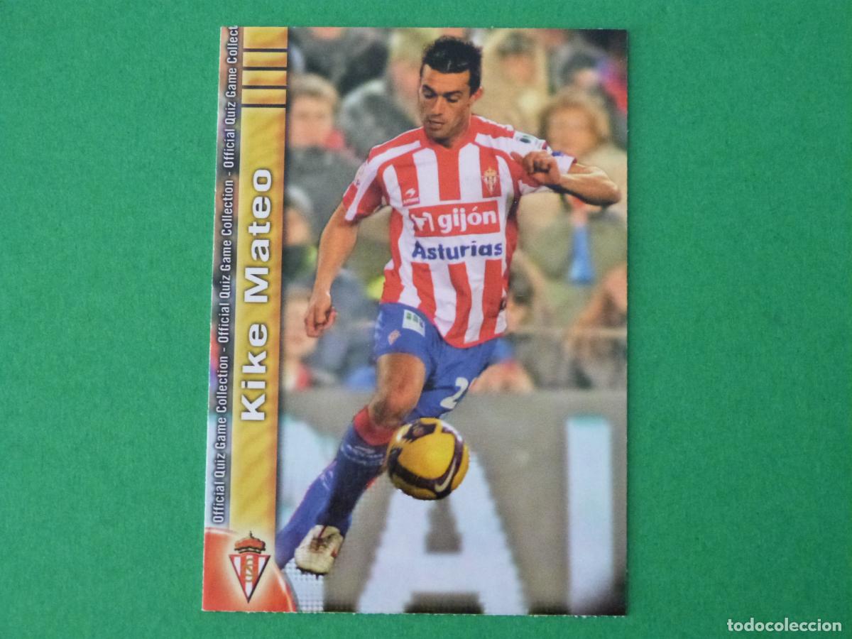 Cromos de f&uacute;tbol: TRADING CARD FUTBOL KIKE MATEO REAL SPORTING DE GIJON N&ordm; 370 FICHAS LIGA MUNDICROMO 2009-2010/09-10