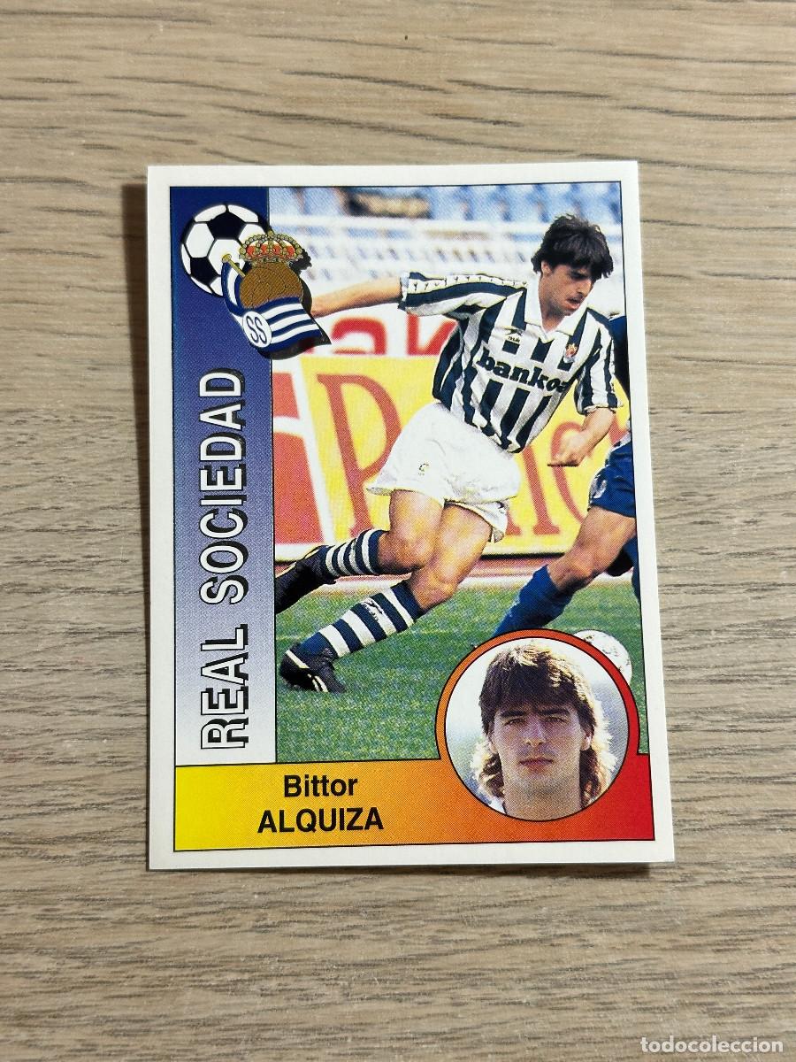 Cromos de f&uacute;tbol: ALQUIZA REAL SOCIEDAD n&ordm; 264 PANINI LIGA 94 95 CROMO SIN PEGAR NUNCA PEGADO