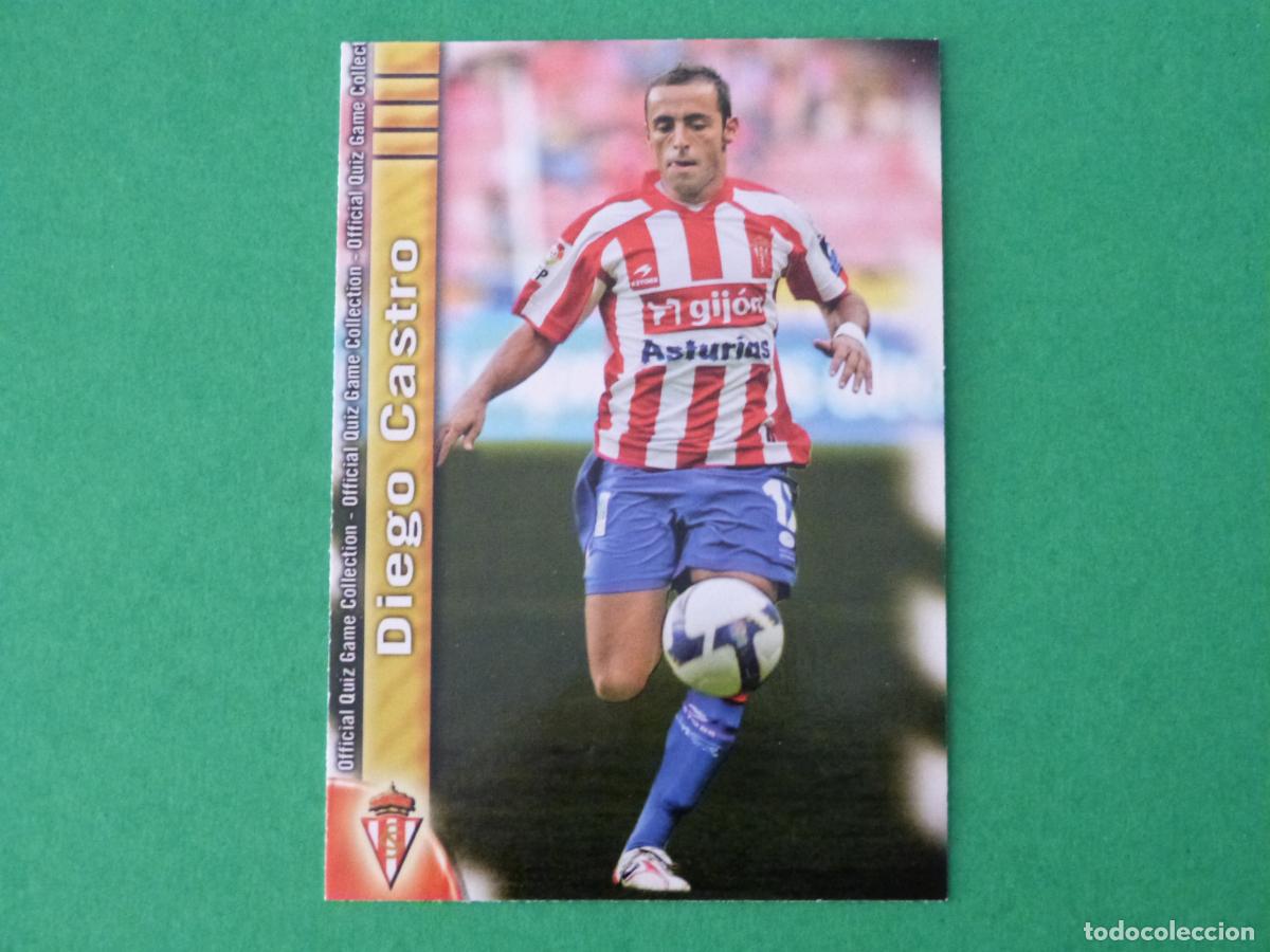 Figurine di Calcio: TRADING CARD FUTBOL DIEGO CASTRO REAL SPORTING DE GIJON N 369 FICHAS LIGA MUNDICROMO 2009-2010/09-10