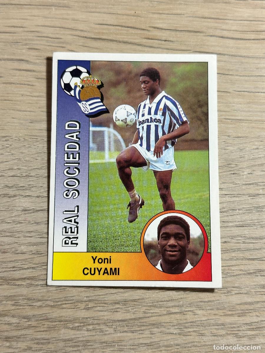 Fu&szlig;ball-Sticker: CUYAMI REAL SOCIEDAD n&ordm; 268 PANINI LIGA 94 95 CROMO SIN PEGAR NUNCA PEGADO