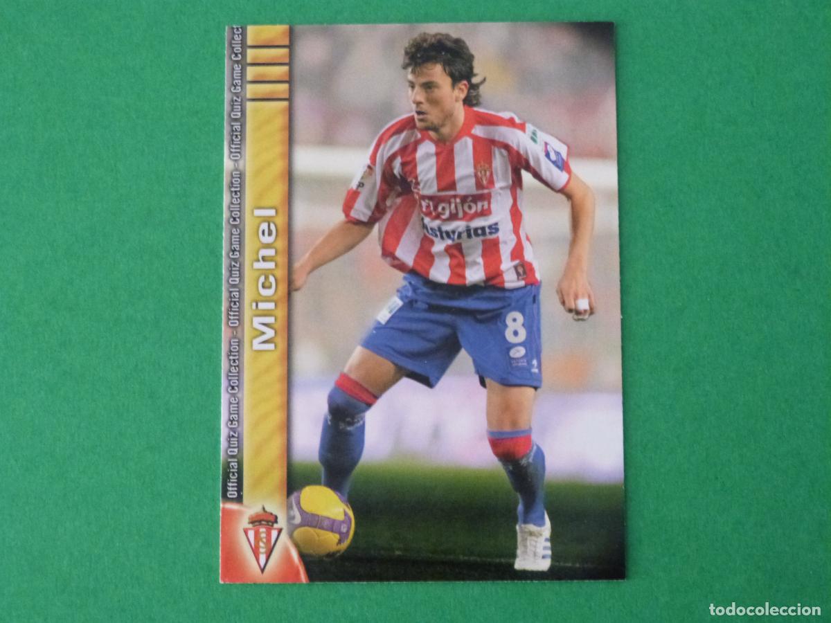 Fu&szlig;ball-Sticker: TRADING CARD FUTBOL MICHEL REAL SPORTING DE GIJON N&ordm; 365 FICHAS LIGA MUNDICROMO 2009-2010/09-10