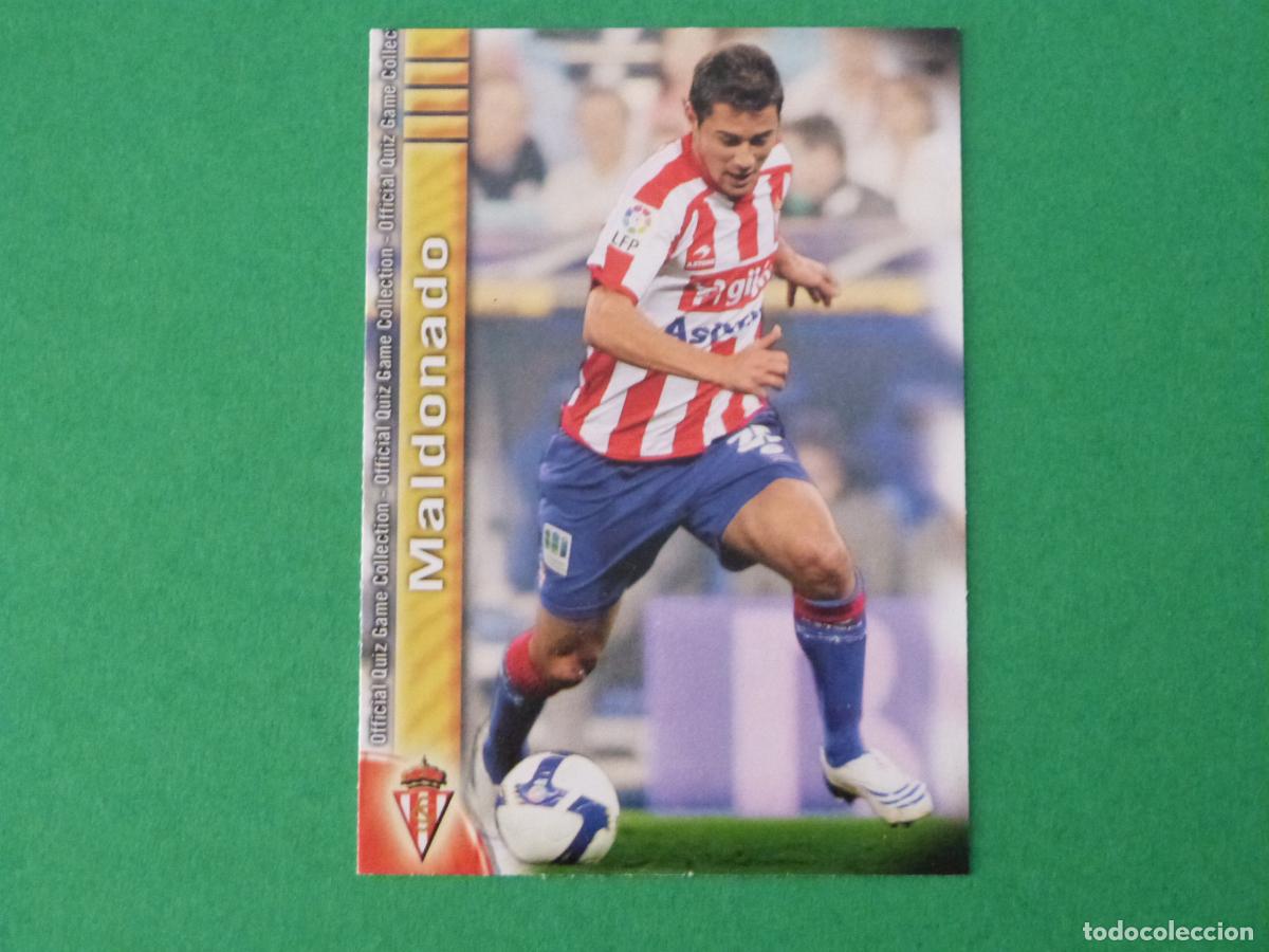 Fu&szlig;ball-Sticker: TRADING CARD FUTBOL MALDONADO REAL SPORTING DE GIJON N&ordm; 364 FICHAS LIGA MUNDICROMO 2009-2010/09-10
