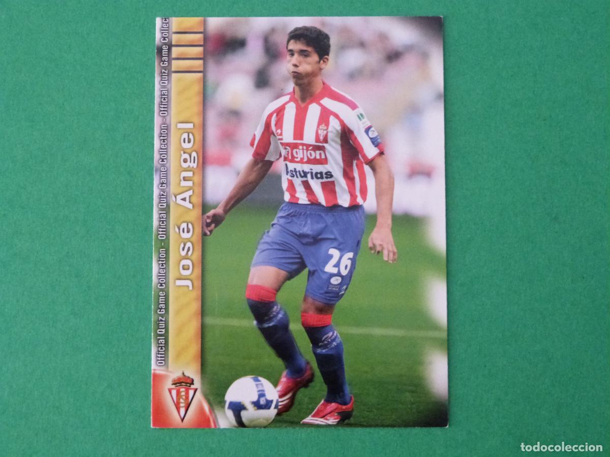 Fu&szlig;ball-Sticker: TRADING CARD FUTBOL JOSE ANGEL REAL SPORTING DE GIJON N&ordm; 363 FICHAS LIGA MUNDICROMO 2009-2010/09-10