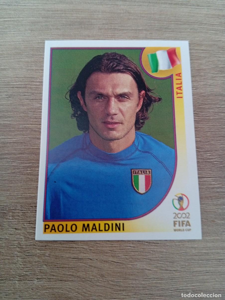 Fu&szlig;ball-Sticker: PAOLO MALDINI 460 ITALIA MUNDIAL KOREA JAPON 2002 02 PANINI NUNCA PEGADO
