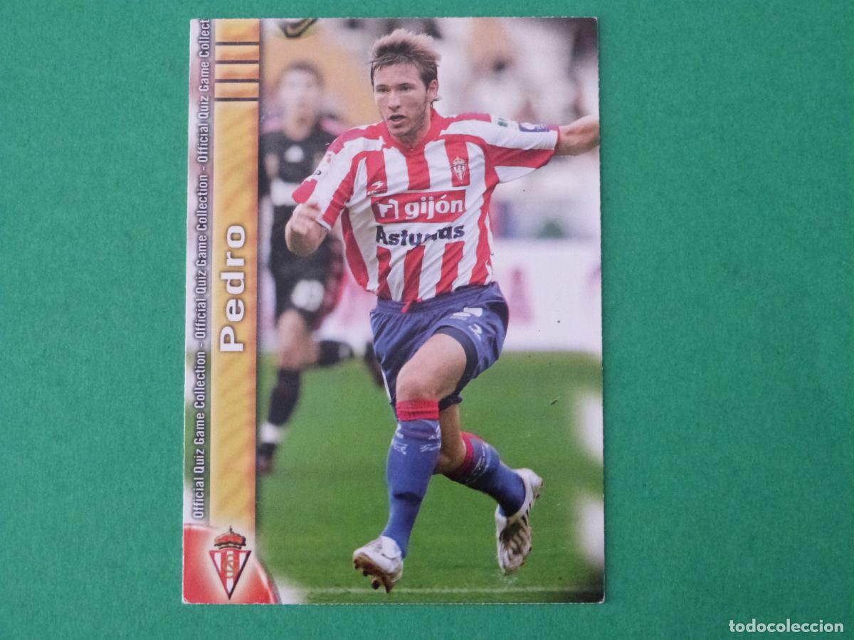 Fu&szlig;ball-Sticker: TRADING CARD FUTBOL PEDRO REAL SPORTING DE GIJON N&ordm; 362 FICHAS LIGA MUNDICROMO 2009-2010/09-10