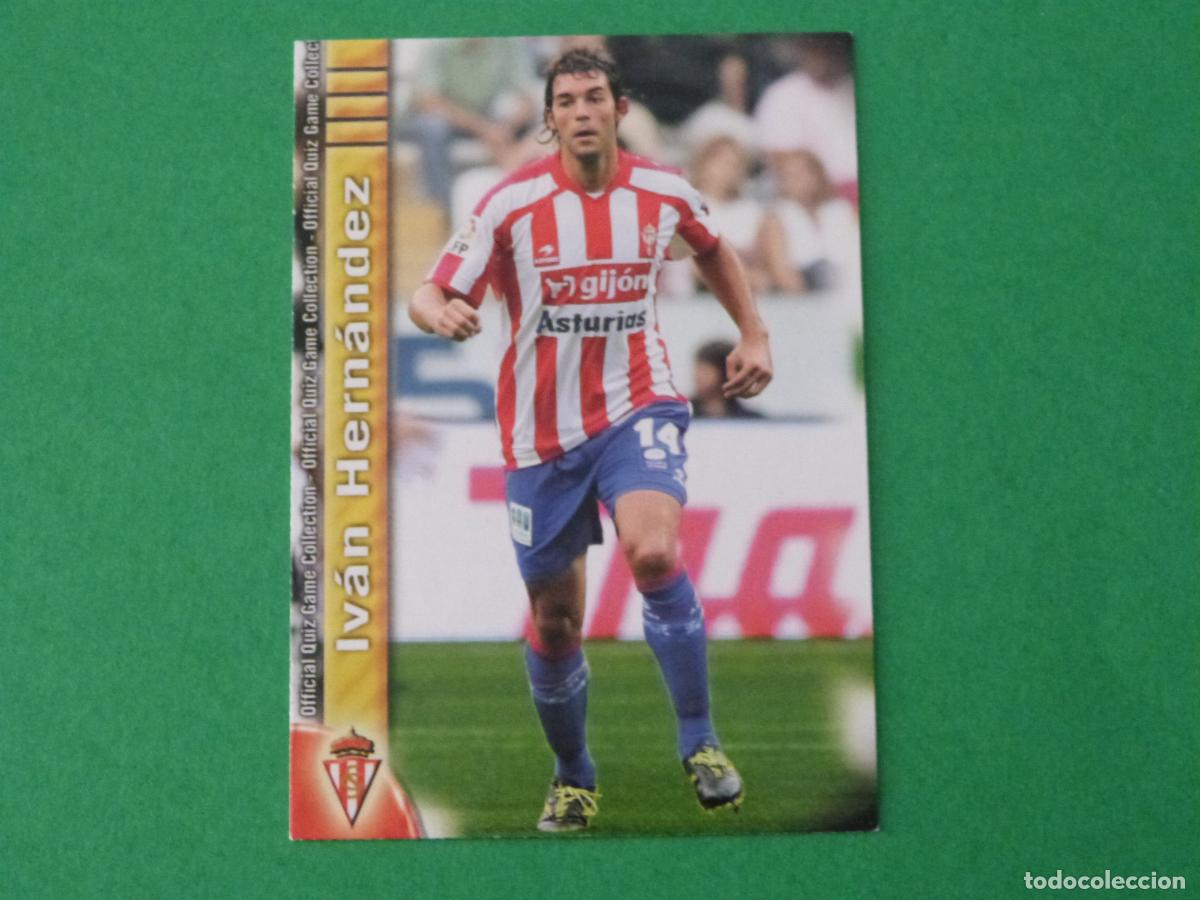 Cromos de f&uacute;tbol: TRADING CARD FUTBOL IVAN HERNANDEZ SPORTING DE GIJON N&ordm; 358 FICHAS LIGA MUNDICROMO 2009-2010/09-10