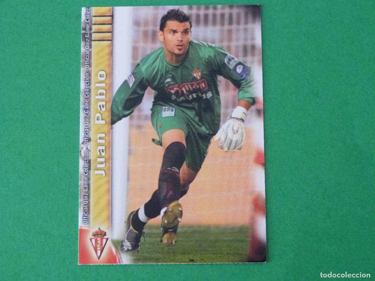 Cromos de f&uacute;tbol: TRADING CARD FUTBOL JUAN PABLO SPORTING DE GIJON N&ordm; 356 FICHAS LIGA MUNDICROMO 2009-2010/09-10