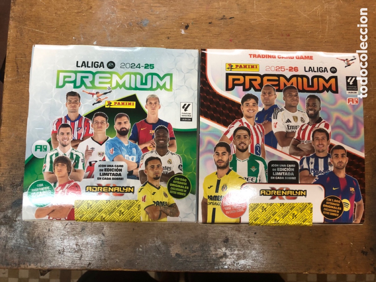 Figurine di Calcio: 2 cajas precintadas premium 2024 2025 y 2025 2026