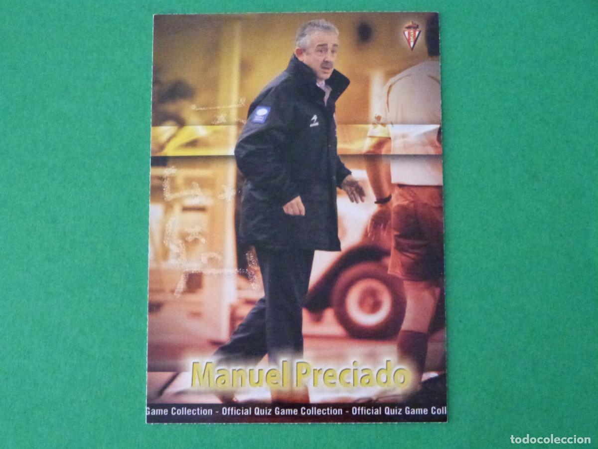 Cromos de f&uacute;tbol: TRADING CARD FUTBOL PRECIADO SPORTING DE GIJON CORREGIDO 354 FICHAS LIGA MUNDICROMO 2009-2010/09-10