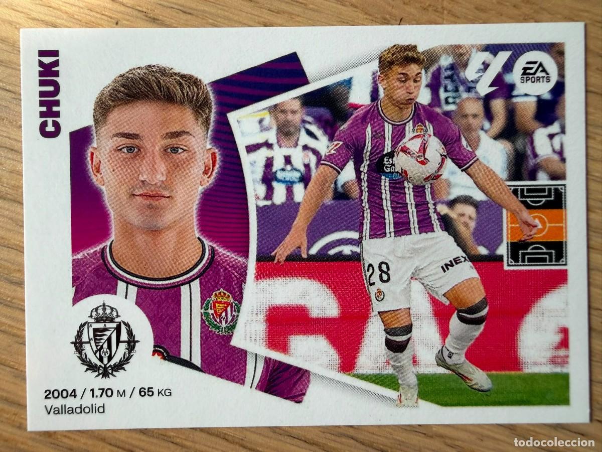 Cromos de f&uacute;tbol: 12B 12 B CHUKI VALLADOLID 24 25 2024 2025 LIGA EA SPORTS COLECCIONES ESTE SIN PEGAR STICKER