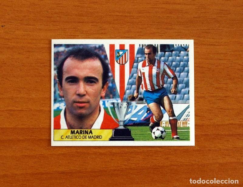 Cromos de f&uacute;tbol: Atletico de Madrid - Marina - Ediciones Este Liga 1987-1988, 87-88 - Cromo Nunca pegado