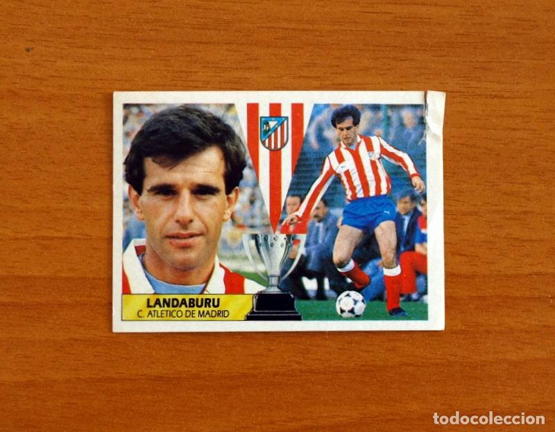 Cromos de f&uacute;tbol: Atletico de Madrid - Land&aacute;buru - Ediciones Este Liga 1987-1988, 87-88 - Cromo Nunca pegado