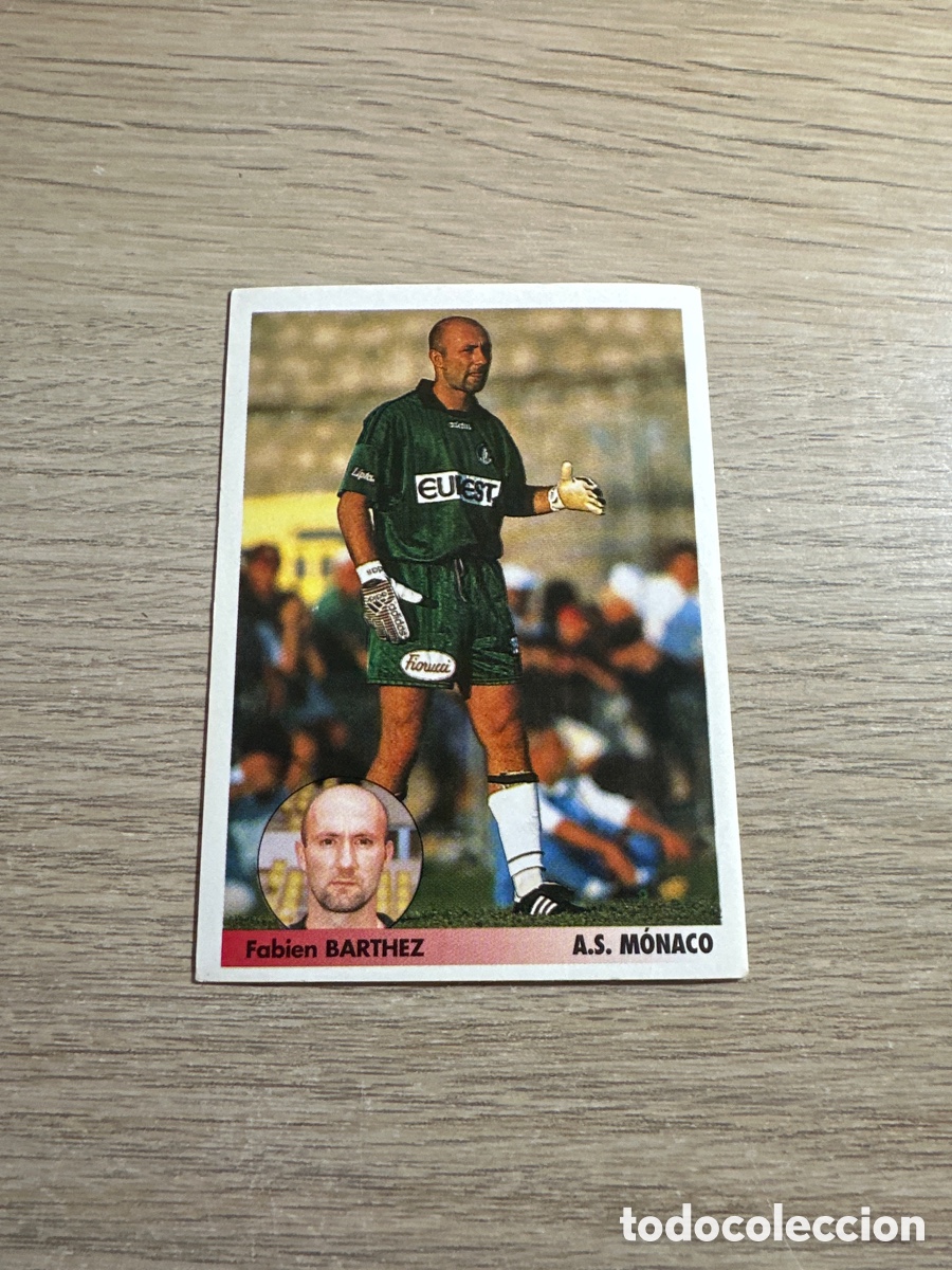 Cromos de f&uacute;tbol: BARTHEZ n&ordm; 171 MONACO LOS MEJORES EQUIPOS DE EUROPA 96 97 PANINI SIN PEGAR NUNCA PEGADO