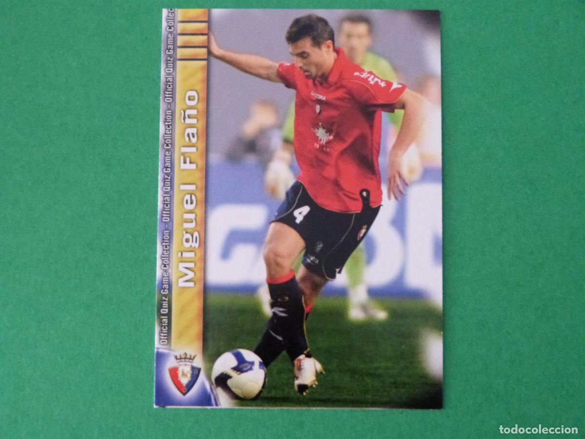 Cromos de f&uacute;tbol: TRADING CARD FUTBOL MIGUEL FLA&Ntilde;O AT. OSASUNA N&ordm; 386 FICHAS LIGA MUNDICROMO 2009-2010/09-10