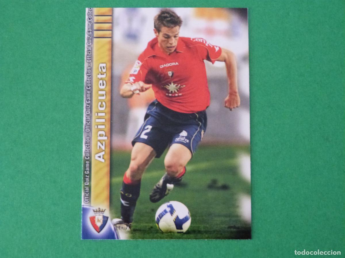 Cromos de f&uacute;tbol: TRADING CARD FUTBOL AZPILICUETA AT. OSASUNA N&ordm; 384 FICHAS LIGA MUNDICROMO 2009-2010/09-10