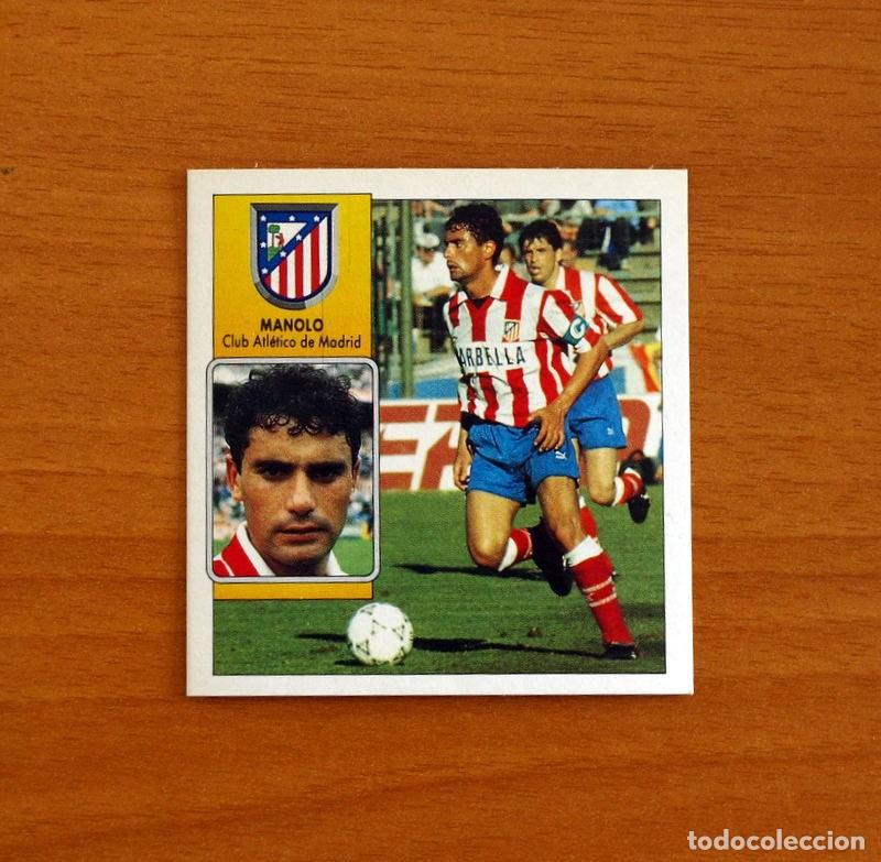 Cromos de Futebol: Atl&eacute;tico Madrid - Manolo - Ediciones Este Liga 1992-1993, 92-93 - Nunca pegado