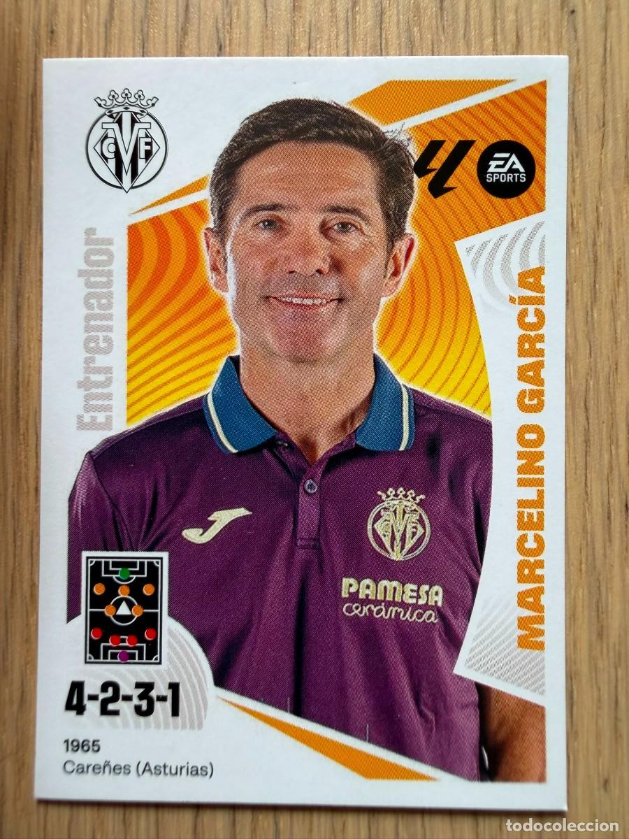 Cromos de Futebol: 2 MARCELINO ENTRENADOR VILLARREAL 24 25 2024 2025 LIGA EA SPORTS COLECCIONES ESTE SIN PEGAR STICKER