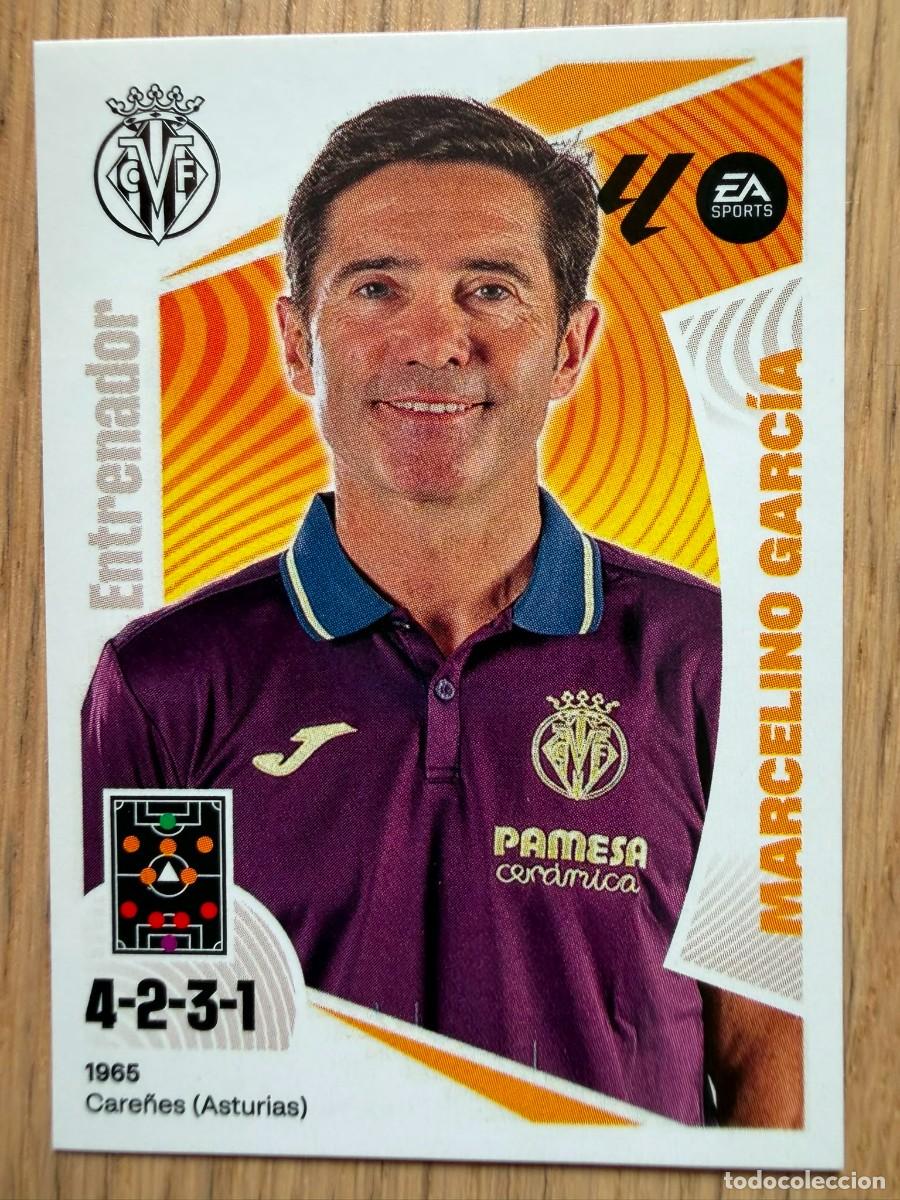 Cromos de Futebol: 2 MARCELINO ENTRENADOR VILLARREAL 24 25 2024 2025 LIGA EA SPORTS COLECCIONES ESTE SIN PEGAR STICKER
