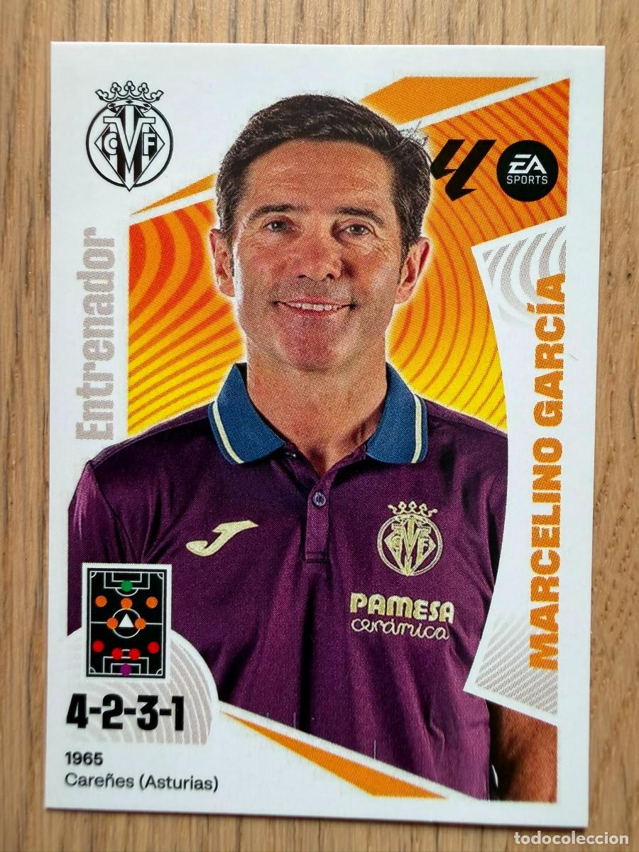 Cromos de Futebol: 2 MARCELINO ENTRENADOR VILLARREAL 24 25 2024 2025 LIGA EA SPORTS COLECCIONES ESTE SIN PEGAR STICKER