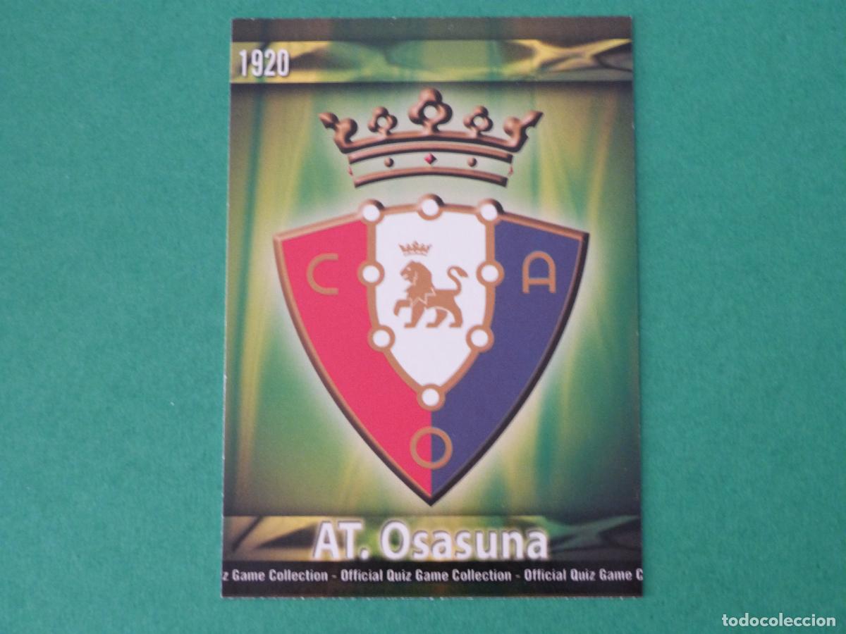 Cromos de f&uacute;tbol: TRADING CARD FUTBOL ESCUDO AT. OSASUNA N&ordm; 379 FICHAS LIGA MUNDICROMO 2009-2010/09-10