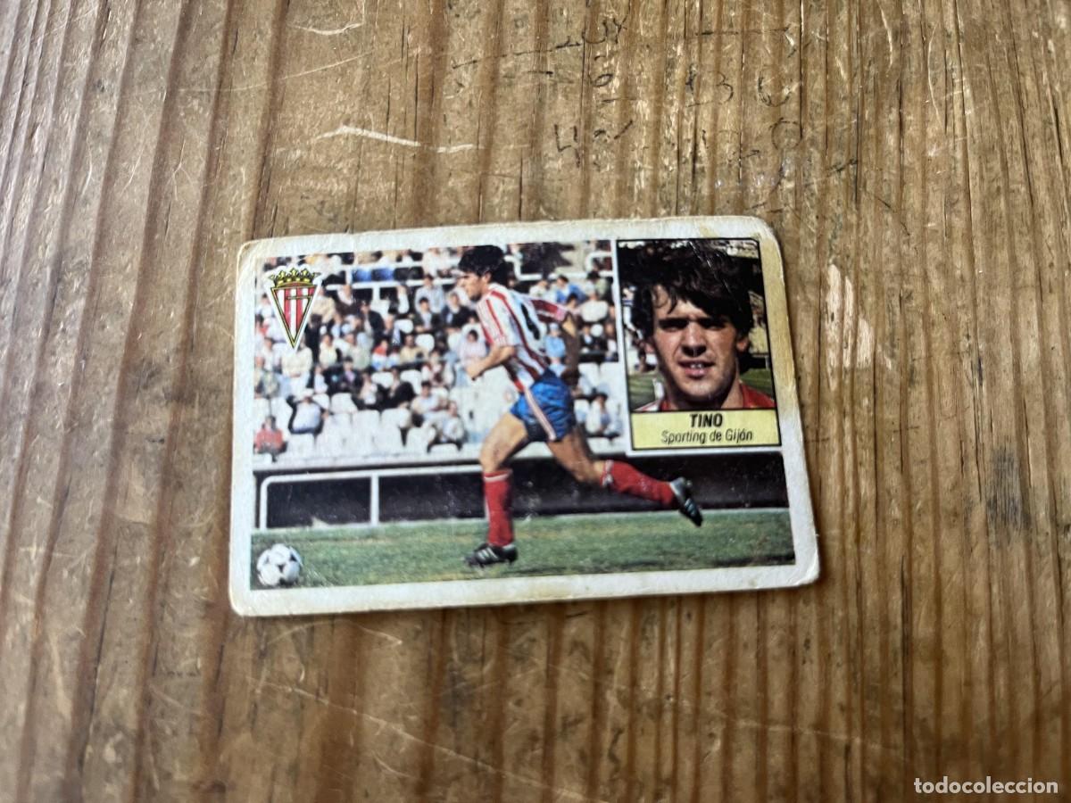 Fu&szlig;ball-Sticker: CROMO SIN PEGAR NUNCA PEGADO ALBUM LIGA ESTE 84 85 1984 1985 SPORTING GIJON TINO