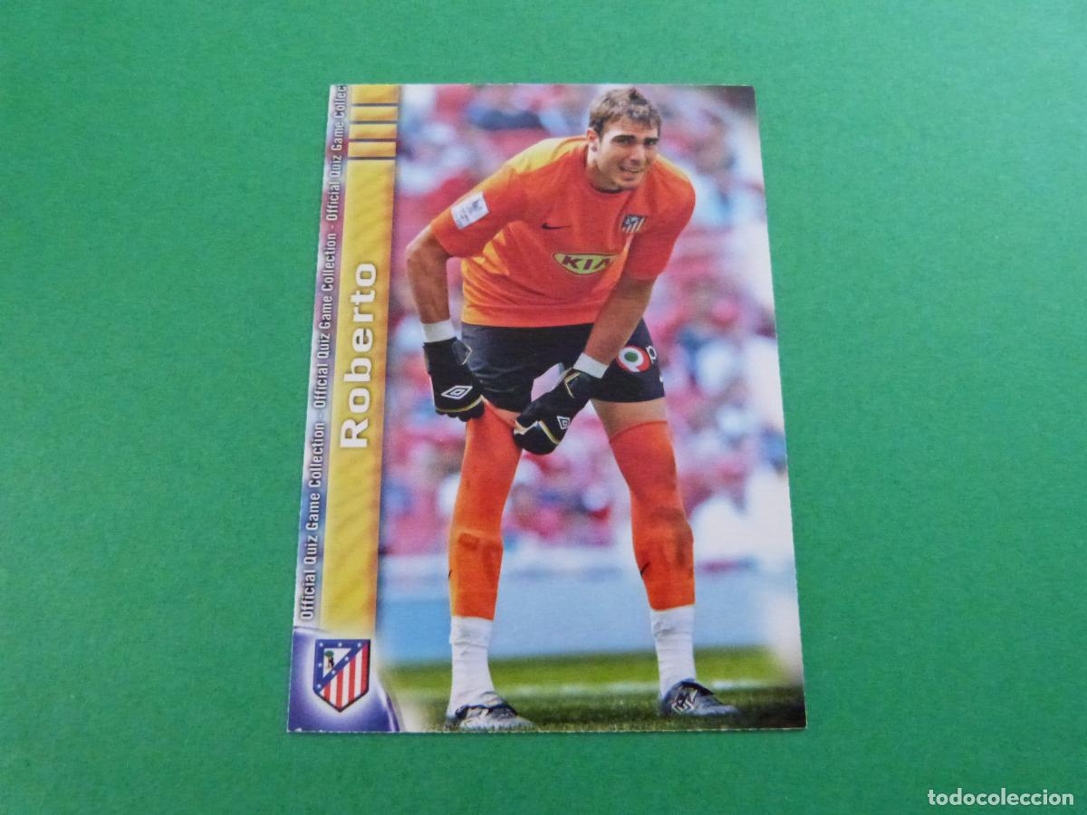 Figurine di Calcio: TRADING CARD FUTBOL ROBERTO ATLETICO MADRID N&ordm; 86 FICHAS LIGA MUNDICROMO 2009-2010