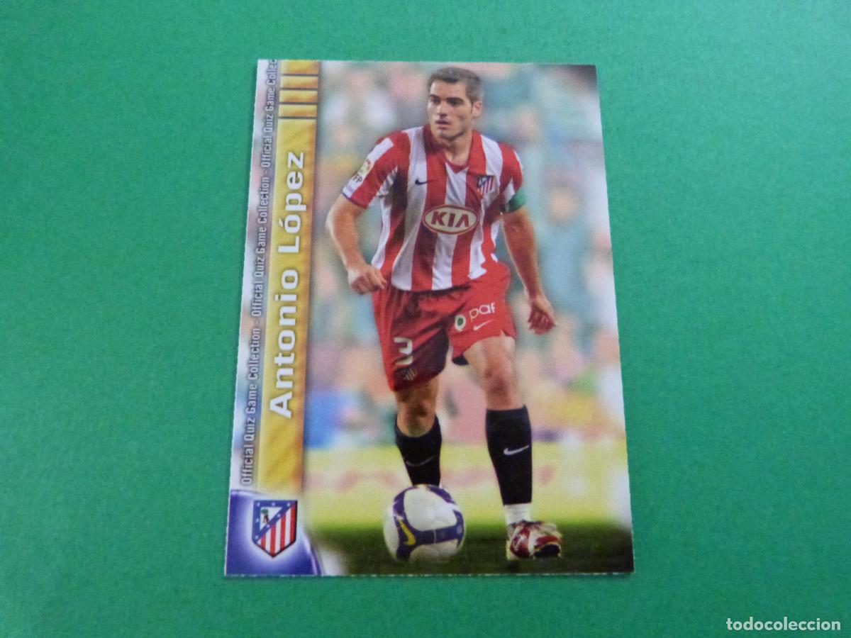 Figurine di Calcio: TRADING CARD FUTBOL ANTONIO LOPEZ ATLETICO MADRID N&ordm; 87 FICHAS LIGA MUNDICROMO 2009-2010