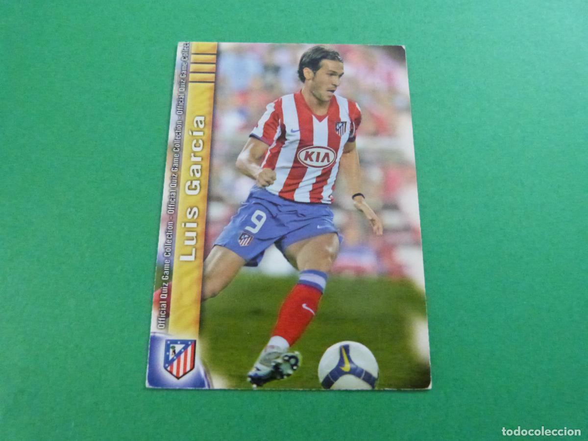 Football Stickers: TRADING CARD FUTBOL LUIS GARCIA ATLETICO MADRID BAJA N&ordm; 98 FICHAS LIGA MUNDICROMO 2009-2010
