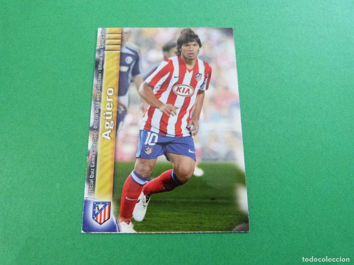 Cromos de Futebol: TRADING CARD FUTBOL AG&Uuml;ERO ATLETICO MADRID N&ordm; 101 FICHAS LIGA MUNDICROMO 2009-2010