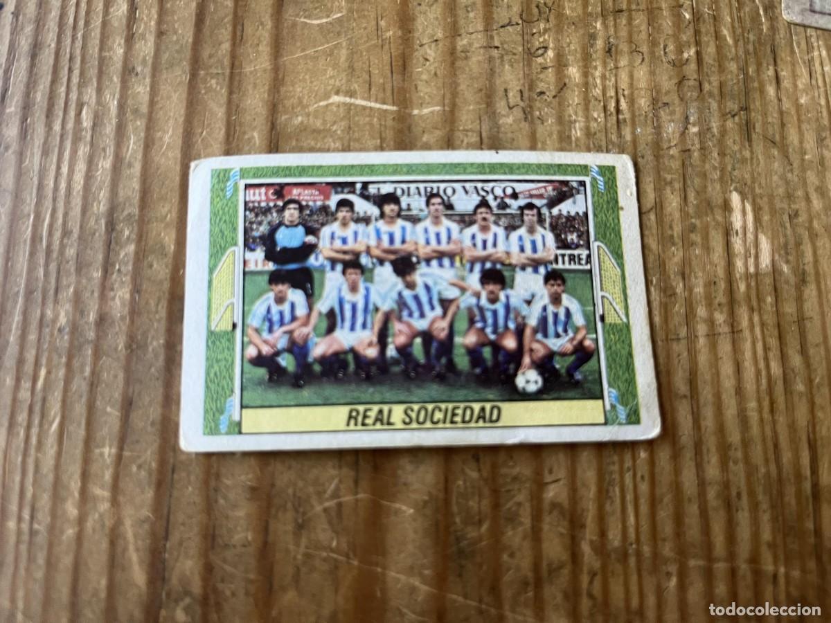 Cromos de Futebol: CROMO SIN PEGAR NUNCA PEGADO ALBUM LIGA ESTE 84 85 1984 1985 REAL SOCIEDAD ALINEACION
