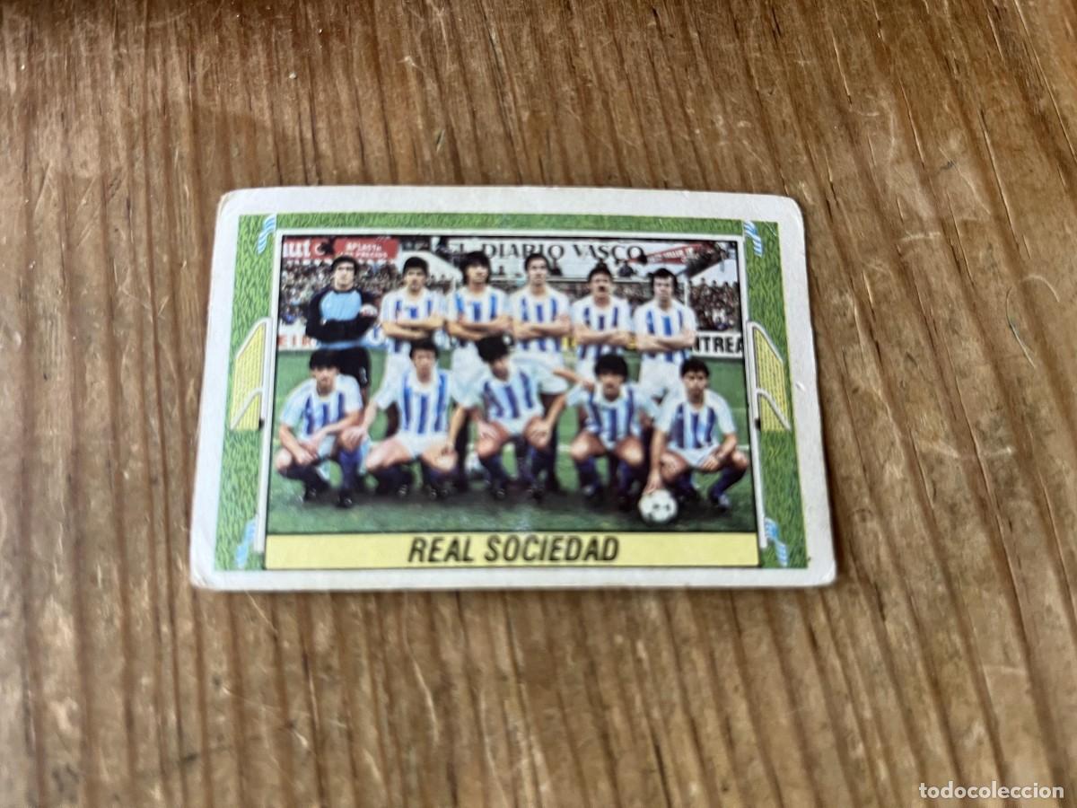 Cromos de Futebol: CROMO SIN PEGAR NUNCA PEGADO ALBUM LIGA ESTE 84 85 1984 1985 REAL SOCIEDAD ALINEACION