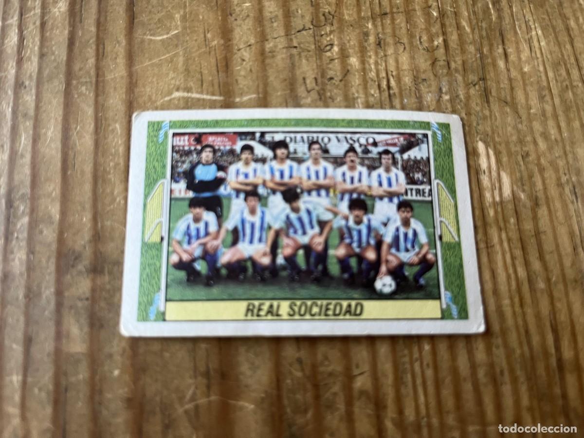 Cromos de Futebol: CROMO SIN PEGAR NUNCA PEGADO ALBUM LIGA ESTE 84 85 1984 1985 REAL SOCIEDAD ALINEACION