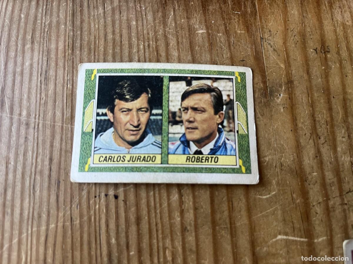 Cromos de f&uacute;tbol: CROMO SIN PEGAR NUNCA PEGADO ALBUM LIGA ESTE 84 85 1984 1985 ENTRENADORES CARLOS JURADO ROBERTO