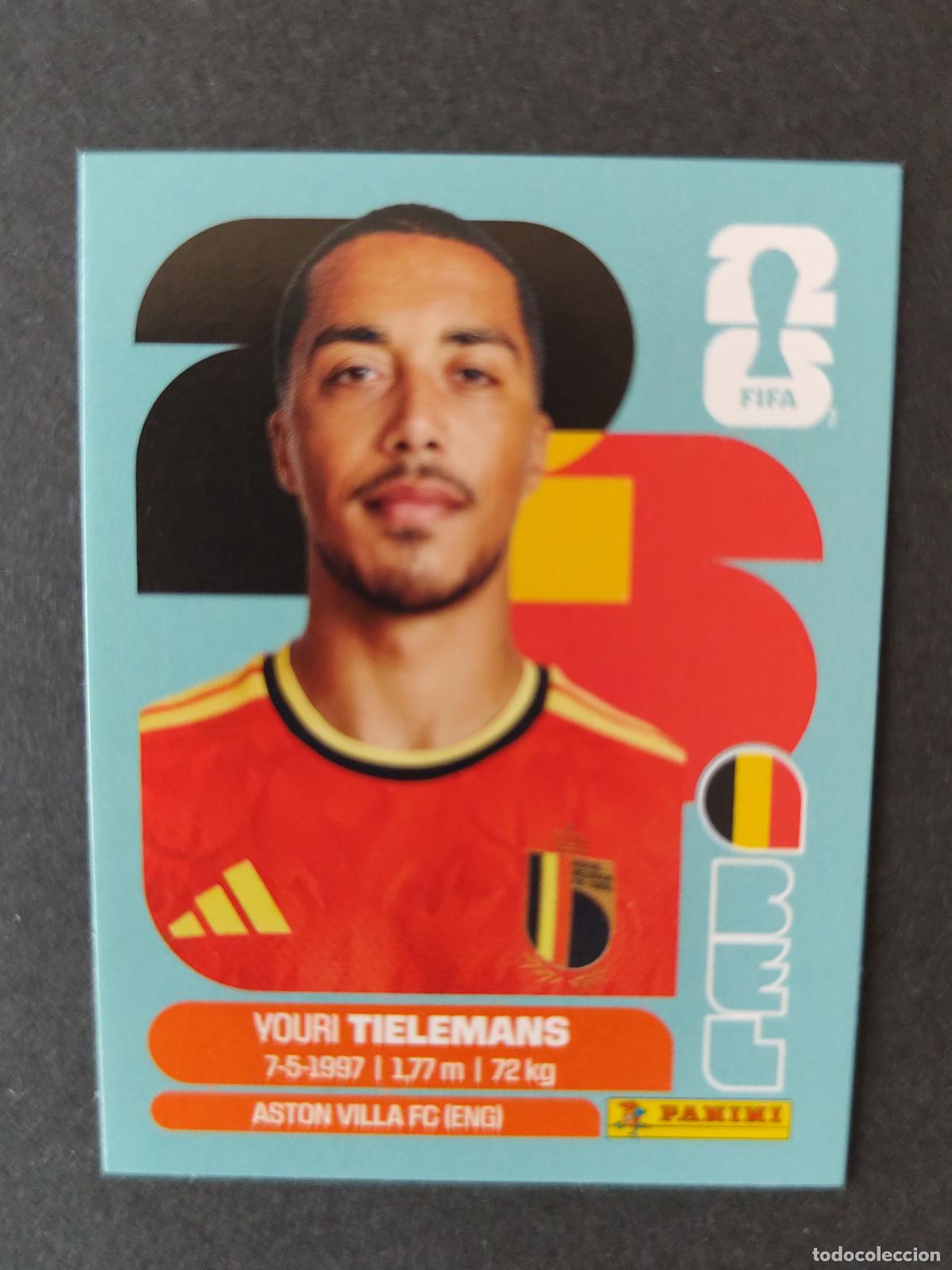 Cromos de f&uacute;tbol: BEL9 YOURI TIELEMANS 9 B&Eacute;LGICA MUNDIAL FIFA WORLD CUP 2026 STICKER PANINI SIN PEGAR