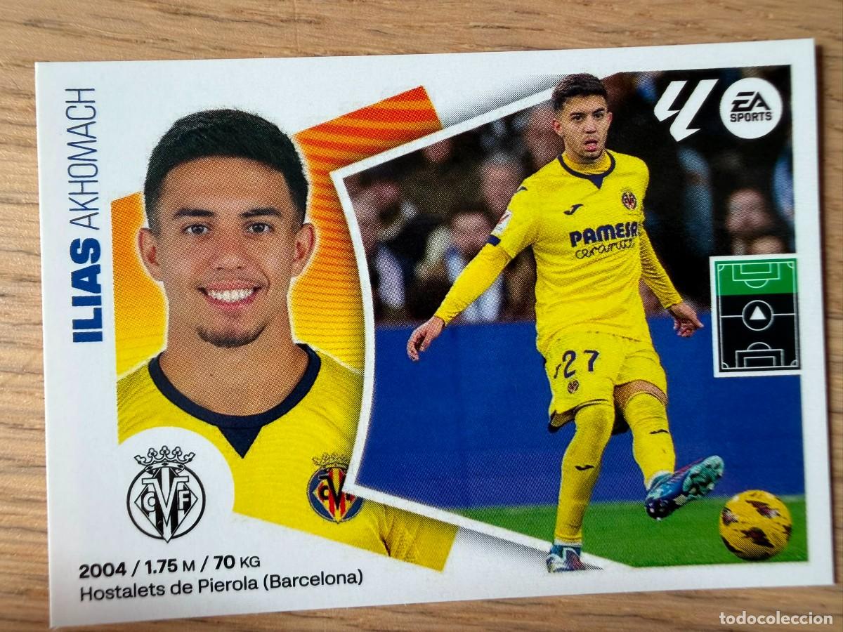 Cromos de f&uacute;tbol: 18A 18 A ILIAS VILLARREAL 24 25 2024 2025 LIGA EA SPORTS COLECCIONES ESTE SIN PEGAR STICKER