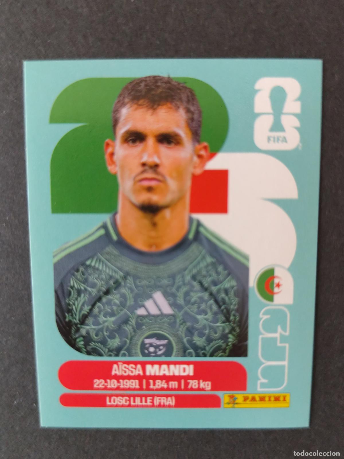 Cromos de f&uacute;tbol: ALG7 A&Iuml;SSA MANDI 7 ARGELIA MUNDIAL FIFA WORLD CUP 2026 STICKER PANINI SIN PEGAR