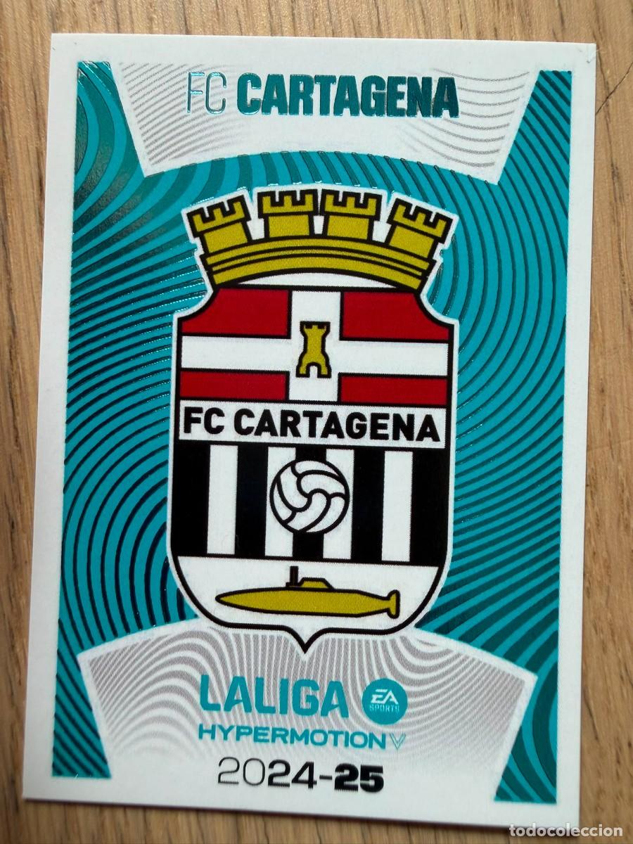 Figurine di Calcio: 5 ESCUDO CARTAGENA 24 25 2024 2025 LIGA EA SPORTS HYPERMOTION COLECCIONES ESTE SIN PEGAR STICKER