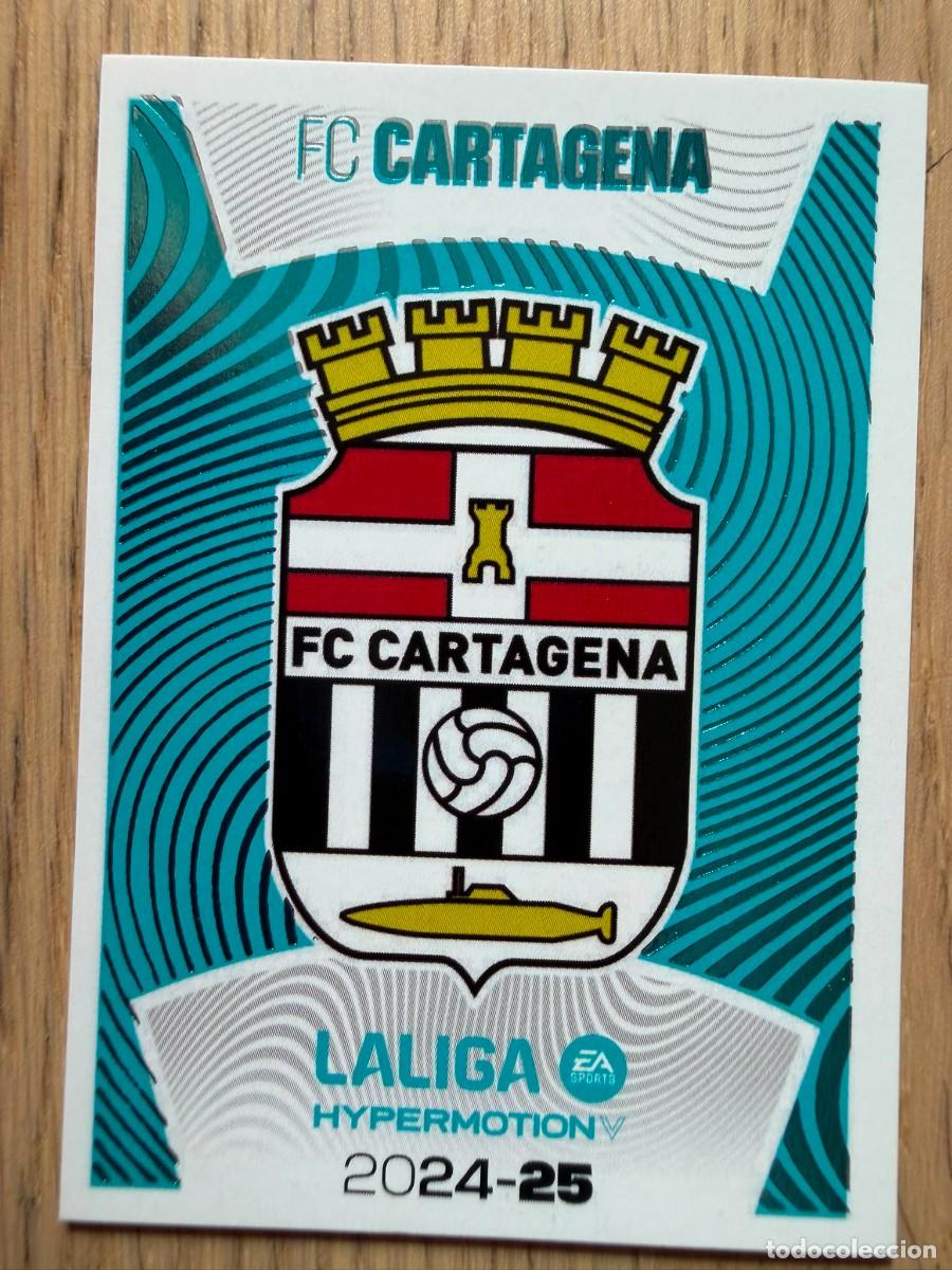 Figurine di Calcio: 5 ESCUDO CARTAGENA 24 25 2024 2025 LIGA EA SPORTS HYPERMOTION COLECCIONES ESTE SIN PEGAR STICKER