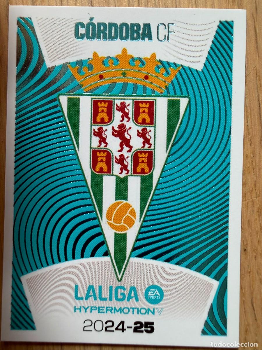 Cromos de f&uacute;tbol: 7 ESCUDO CORDOBA 24 25 2024 2025 LIGA EA SPORTS HYPERMOTION COLECCIONES ESTE SIN PEGAR STICKER