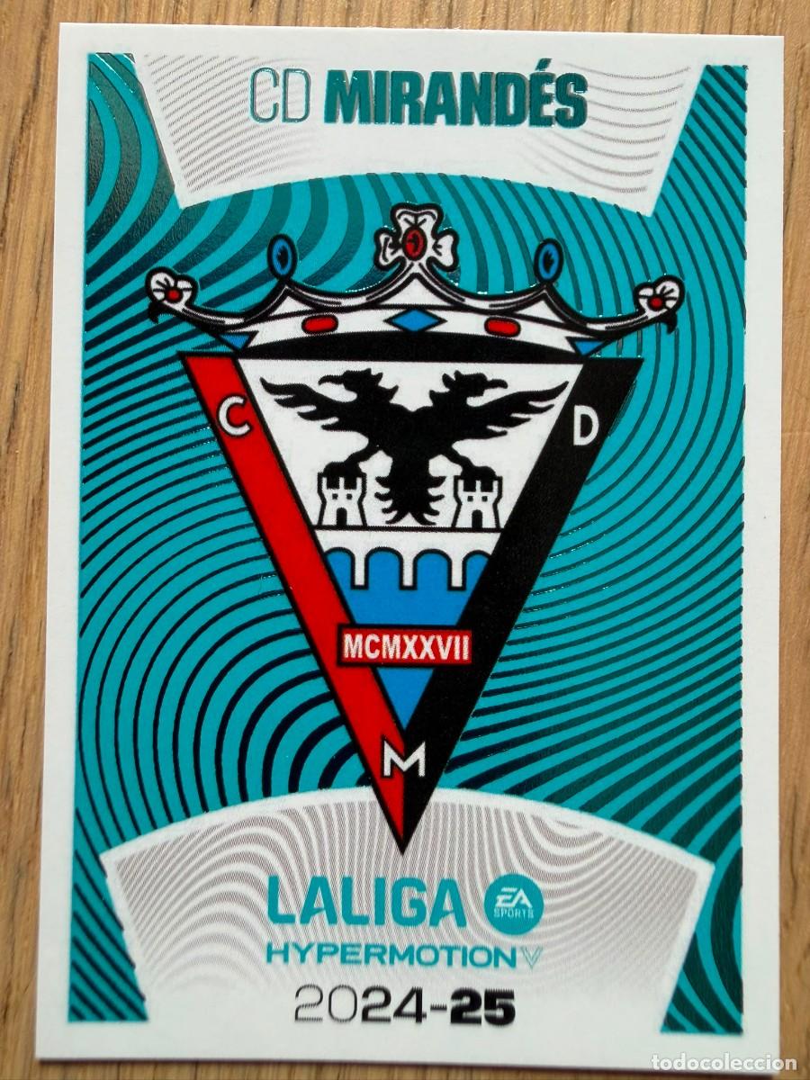 Cartes &agrave; collectionner de Football: 17 ESCUDO MIRANDES 24 25 2024 2025 LIGA EA SPORTS HYPERMOTION COLECCIONES ESTE SIN PEGAR STICKER