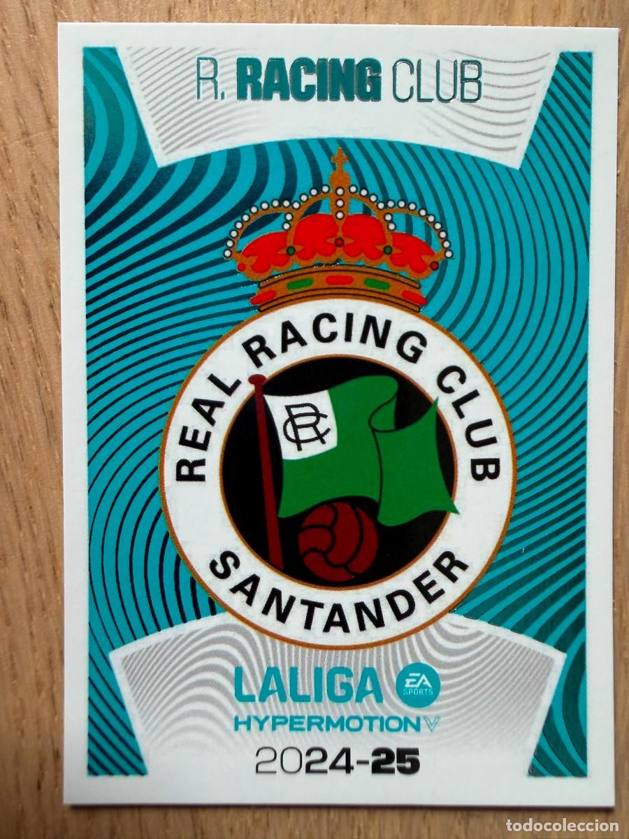 Cromos de f&uacute;tbol: 19 ESCUDO RACING 24 25 2024 2025 LIGA EA SPORTS HYPERMOTION COLECCIONES ESTE SIN PEGAR STICKER